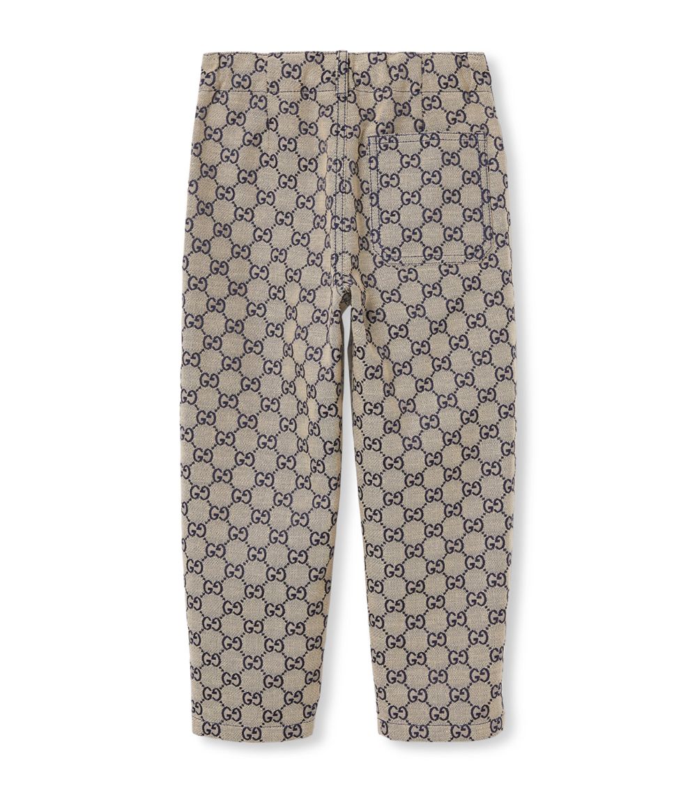 Gucci Gucci Kids Canvas Gg Trousers (4-12 Years)