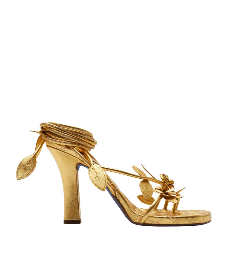 Burberry Burberry Ivy Flora Heeled Sandals 105