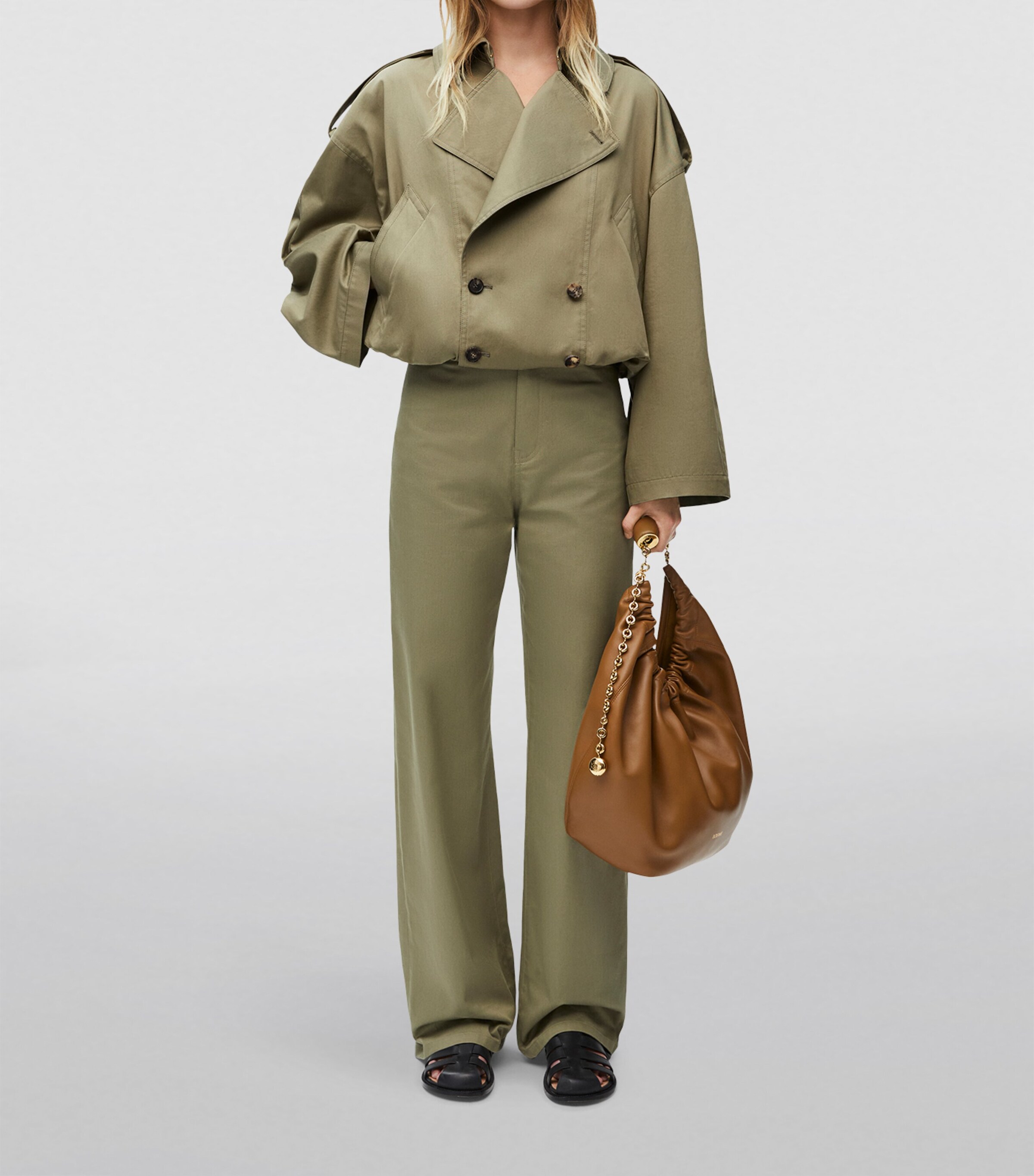 Loewe Loewe Cotton-Blend Trench Bomber Jacket