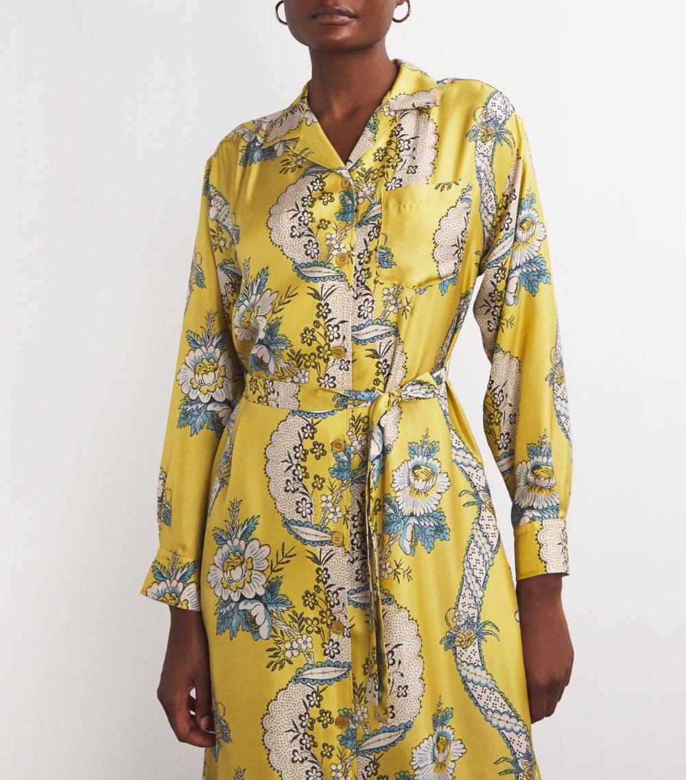 Weekend Max Mara Weekend Max Mara Silk Floral Shirt Dress