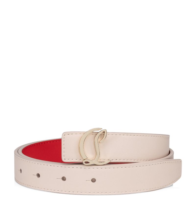 Christian Louboutin Christian Louboutin Cl Logo Leather Belt