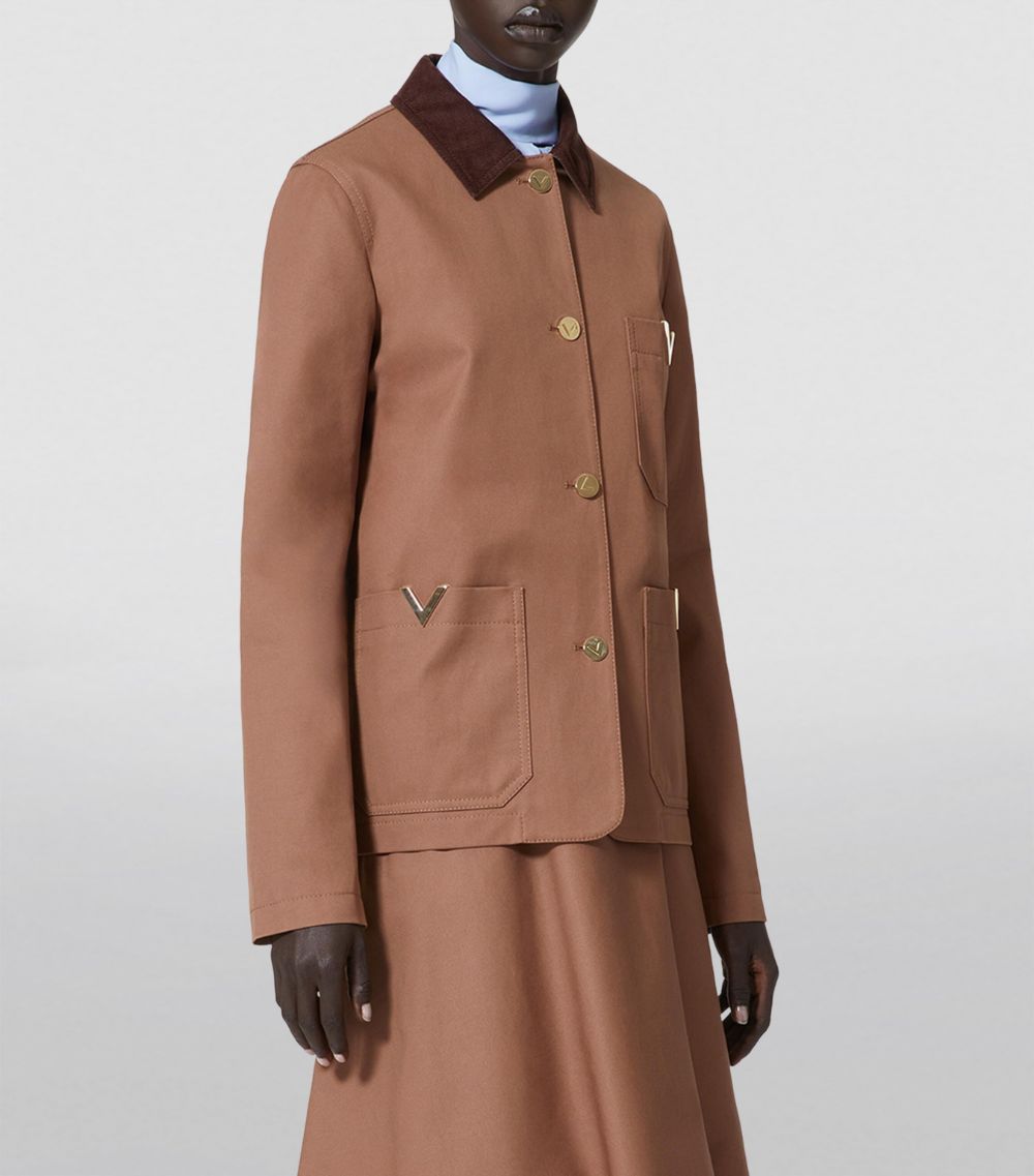 VALENTINO GARAVANI Valentino Garavani Stretch-Cotton Pea Coat