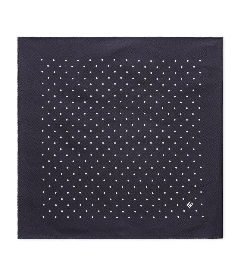 Dolce & Gabbana Dolce & Gabbana Silk Polka-Dot Pocket Square