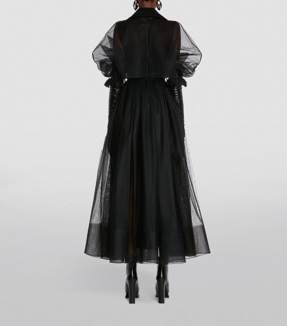 Alexander McQueen Alexander McQueen Sheer Trench Coat