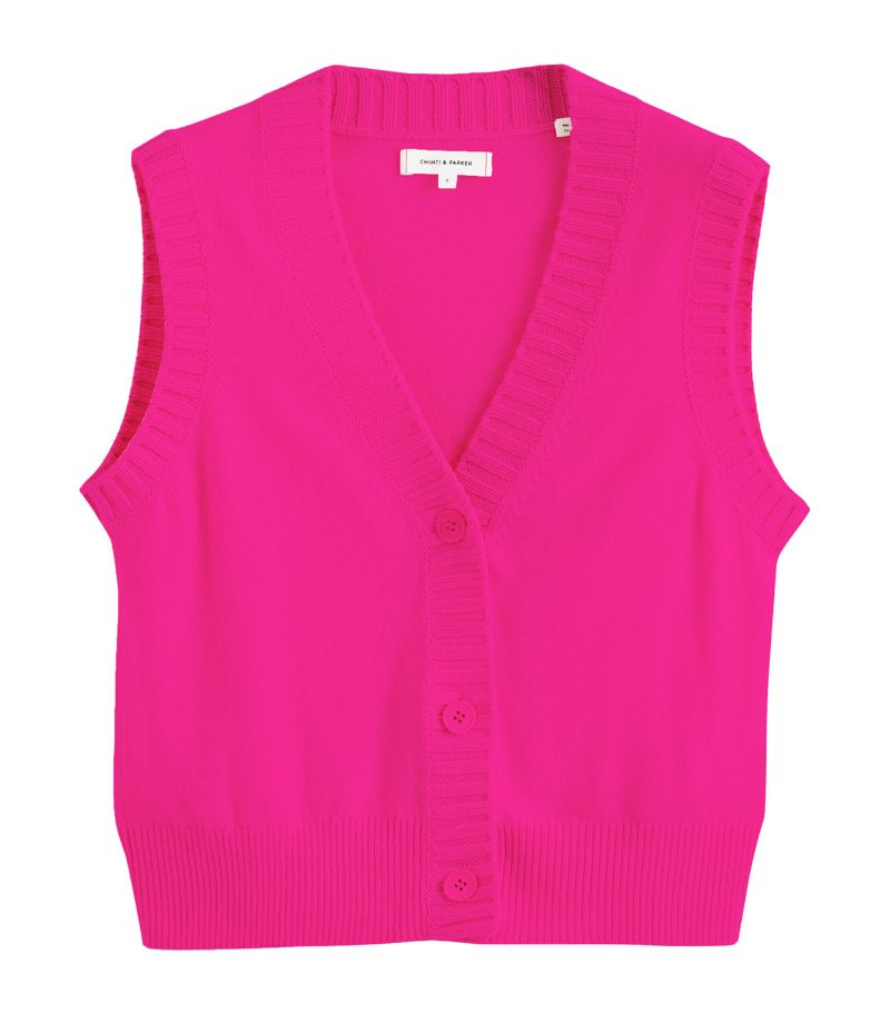 Chinti & Parker Chinti & Parker Wool-Cashmere Buttoned Sweater Vest