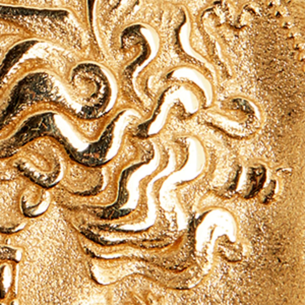 Azlee Azlee Large Yellow Gold And Diamond Goddess Coin Charm