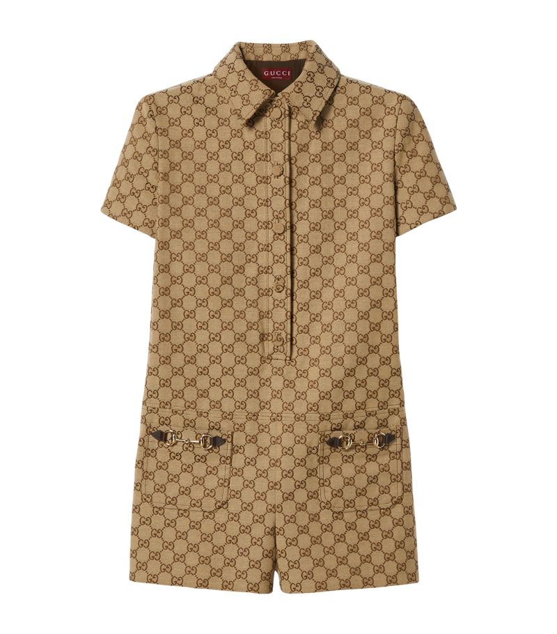 Gucci Gucci Original Gg Canvas Playsuit