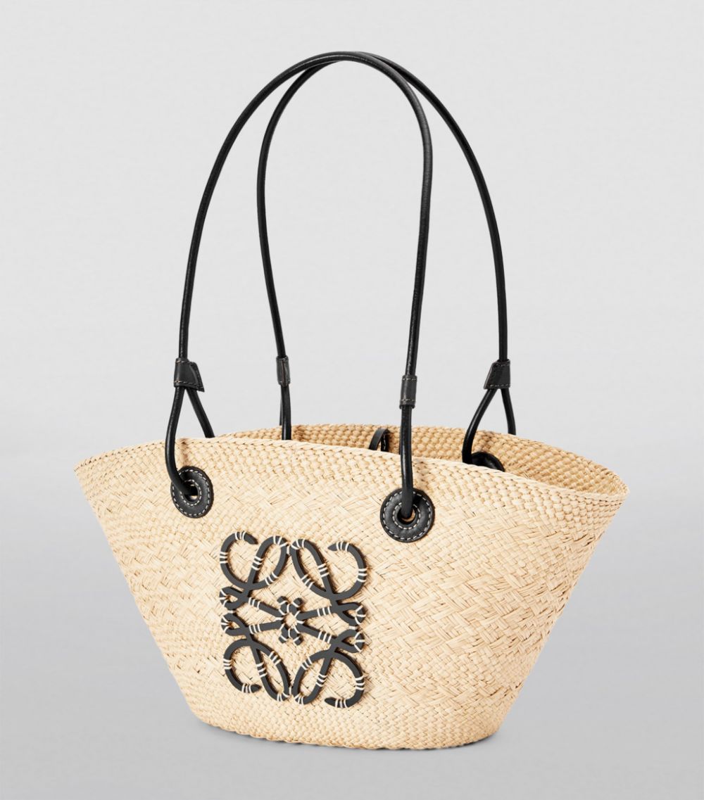 Loewe Loewe X Paula'S Ibiza Small Woven Anagram Basket Bag