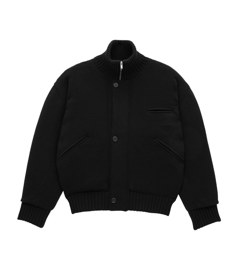 Saint Laurent Saint Laurent Virgin Wool Bomber Jacket