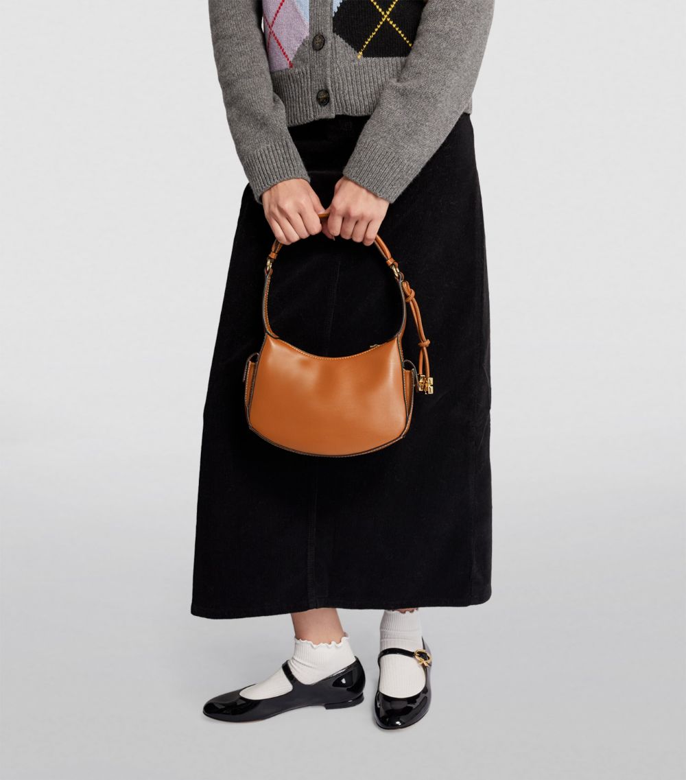 Ganni Ganni Leather Swing Shoulder Bag