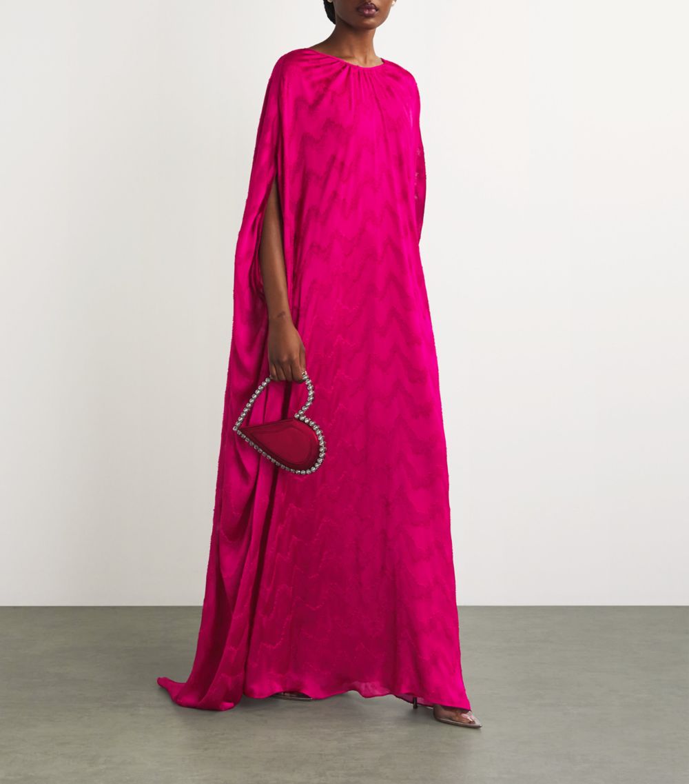 Talbot Runhof Talbot Runhof Textured Kaftan Gown