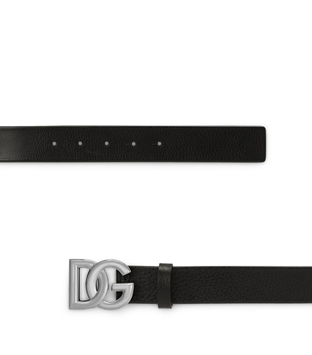 Dolce & Gabbana Dolce & Gabbana Leather Logo Belt