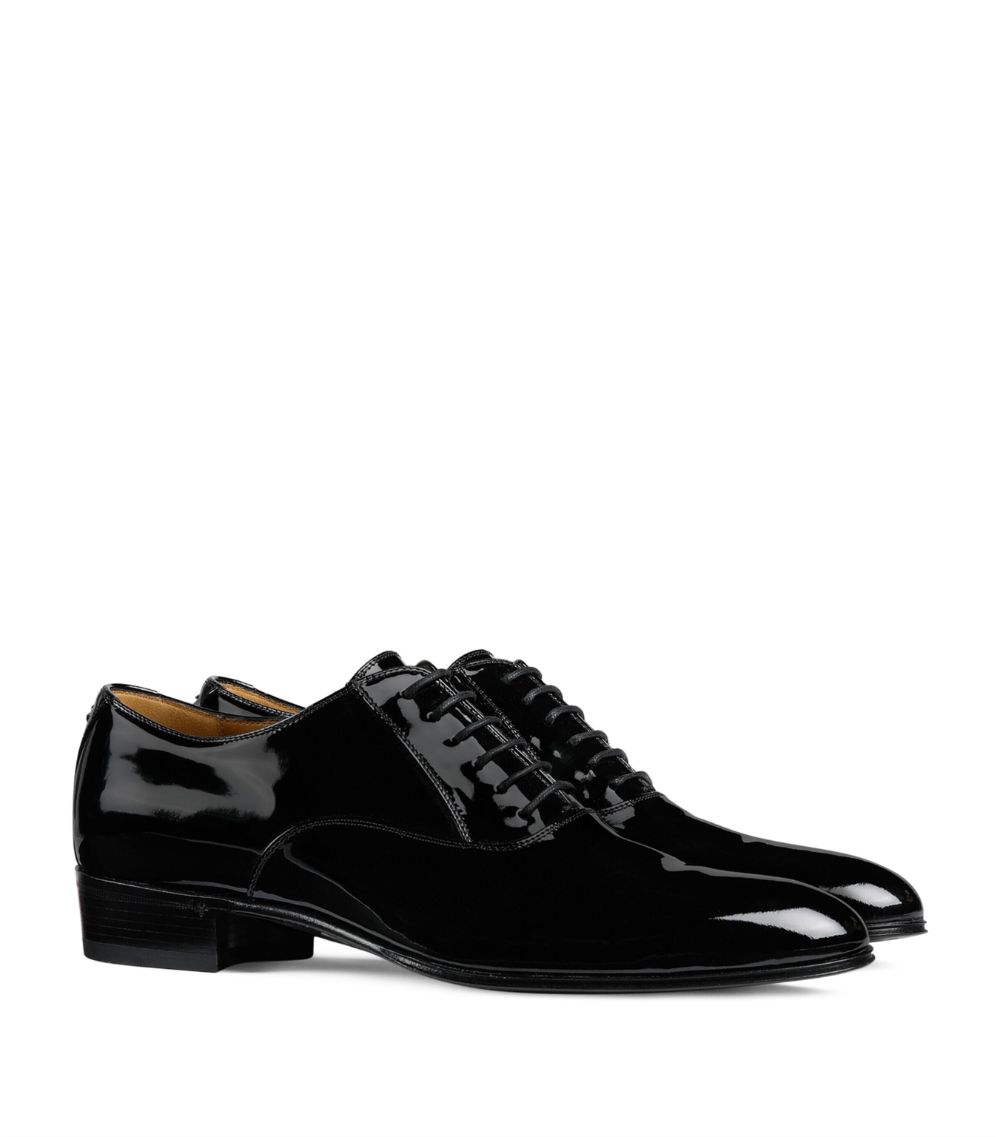 Gucci Gucci Patent Leather Oxford Shoes