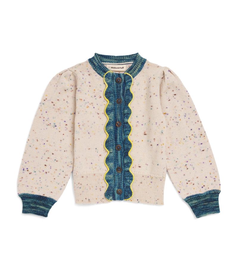  Misha & Puff Merino Ruffled-Placket Elizabeth Cardigan (2-8 Years)