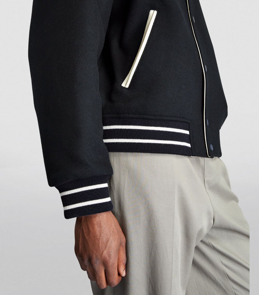 Frame FRAME Wool-Blend Bomber Jacket