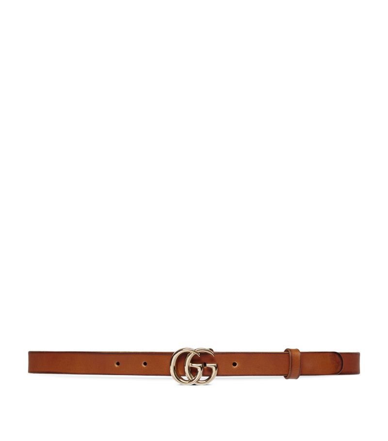 Gucci Gucci Leather Thin Marmont Belt