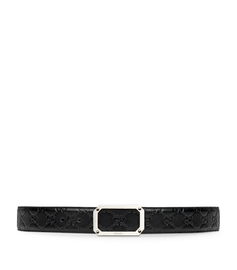 Gucci Gucci Leather Gg Supreme Belt