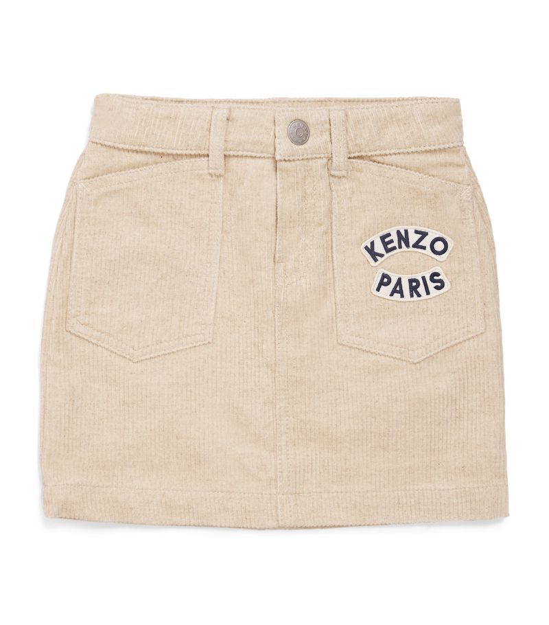 Kenzo Kids Kenzo Kids Logo-Appliqué Corduroy Skirt (2-14 Years)