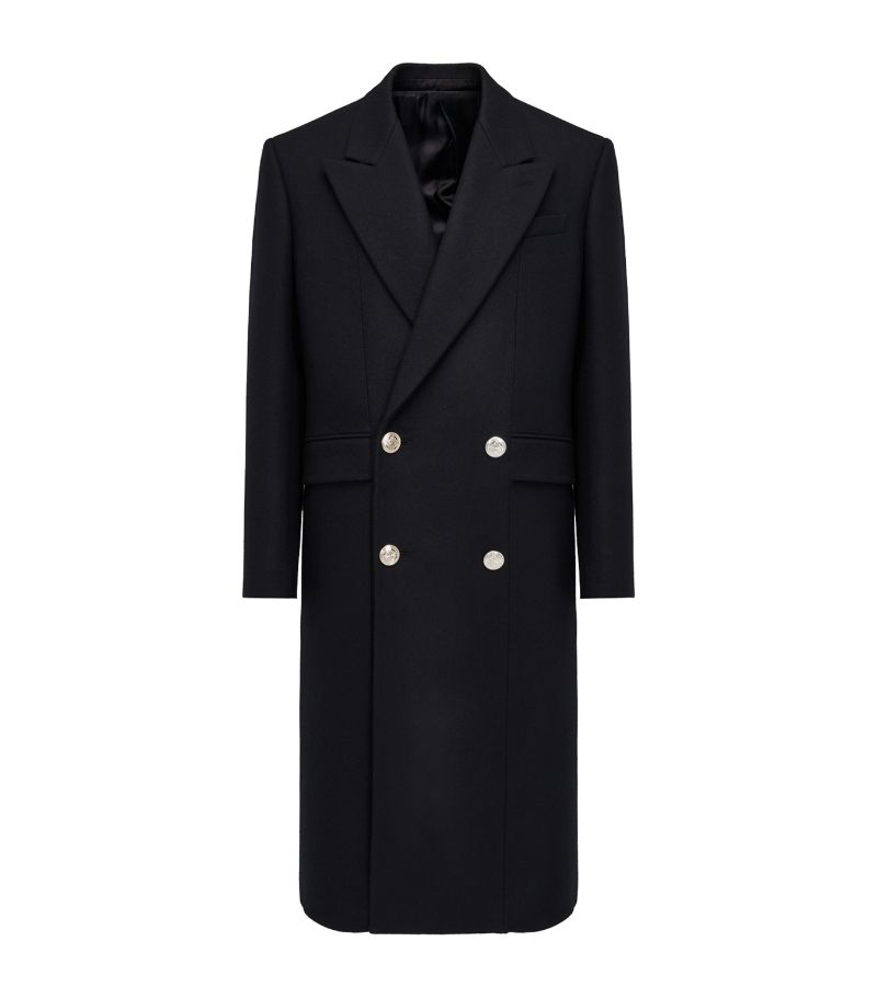 Alexander McQueen Alexander Mcqueen Wool Double-Breasted Overcoat