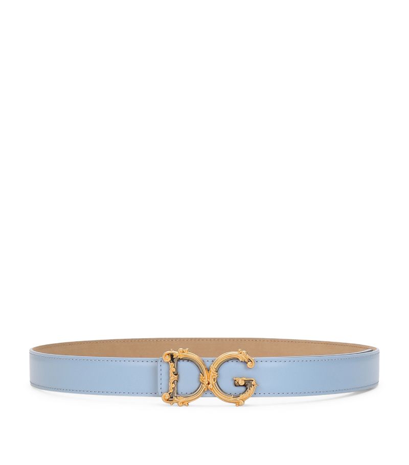 Dolce & Gabbana Dolce & Gabbana Calfskin Dg Girls Belt