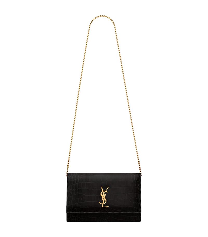 Saint Laurent Saint Laurent Leather Cassandre Chain Wallet