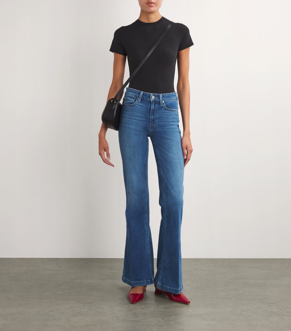 Paige Paige Genevive High-Waist Flared Jeans