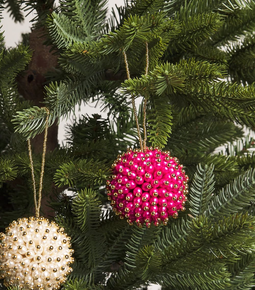 Harrods Harrods Pearlescent-Bead Tree Decortation