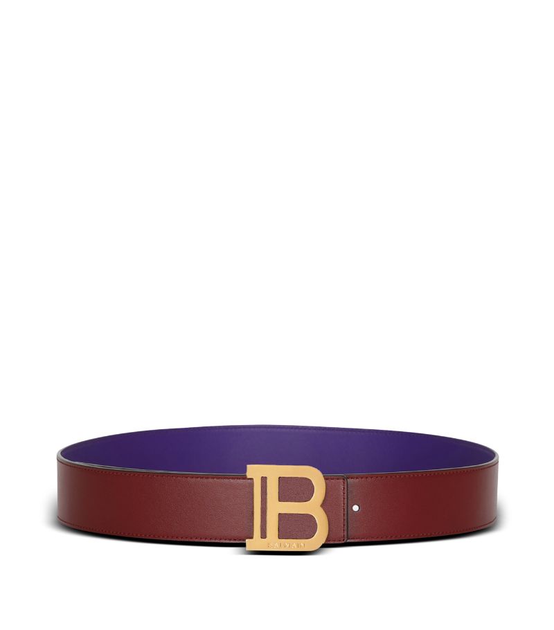 Balmain Balmain Reversible Logo Plaque Belt