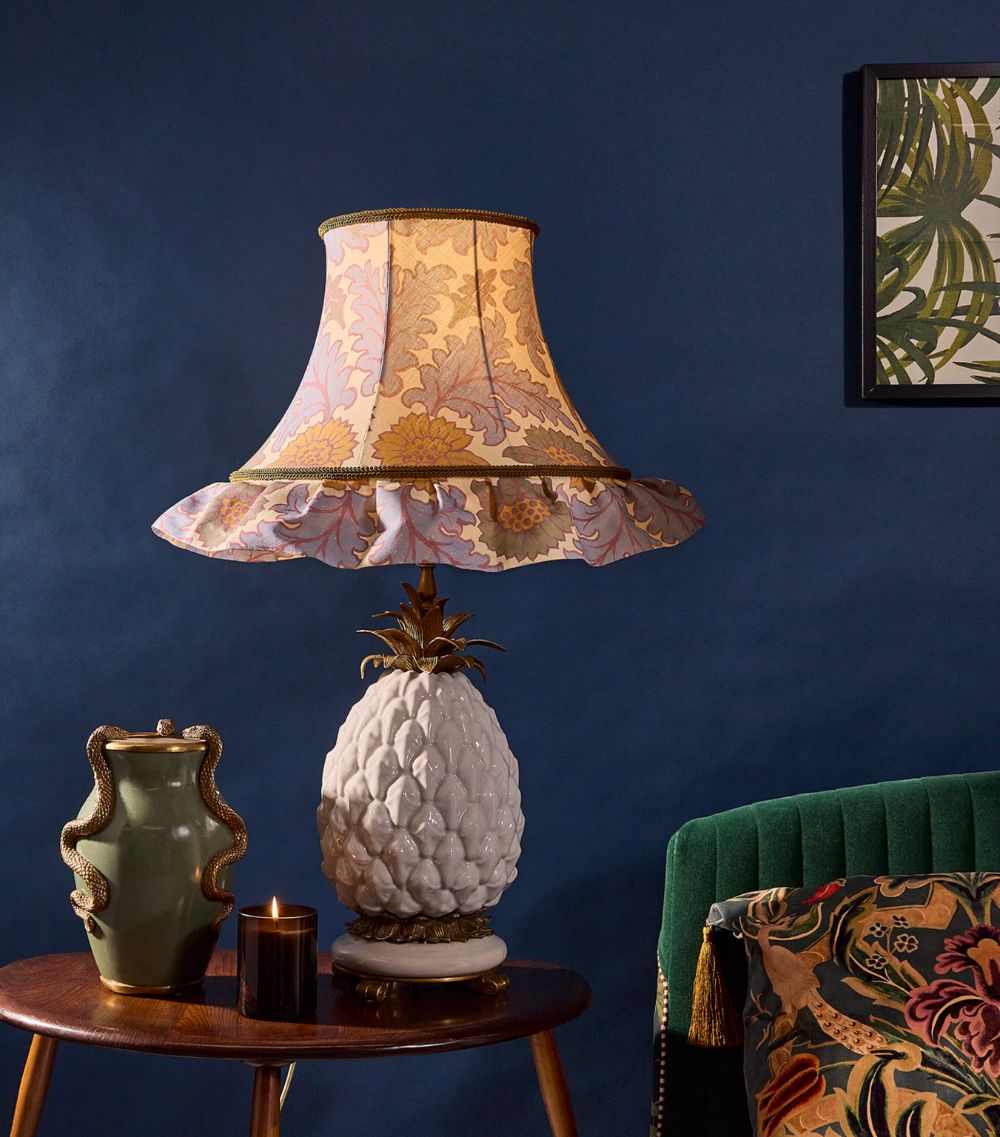 House Of Hackney House Of Hackney Linen-Blend Emania Azurite Lampshade