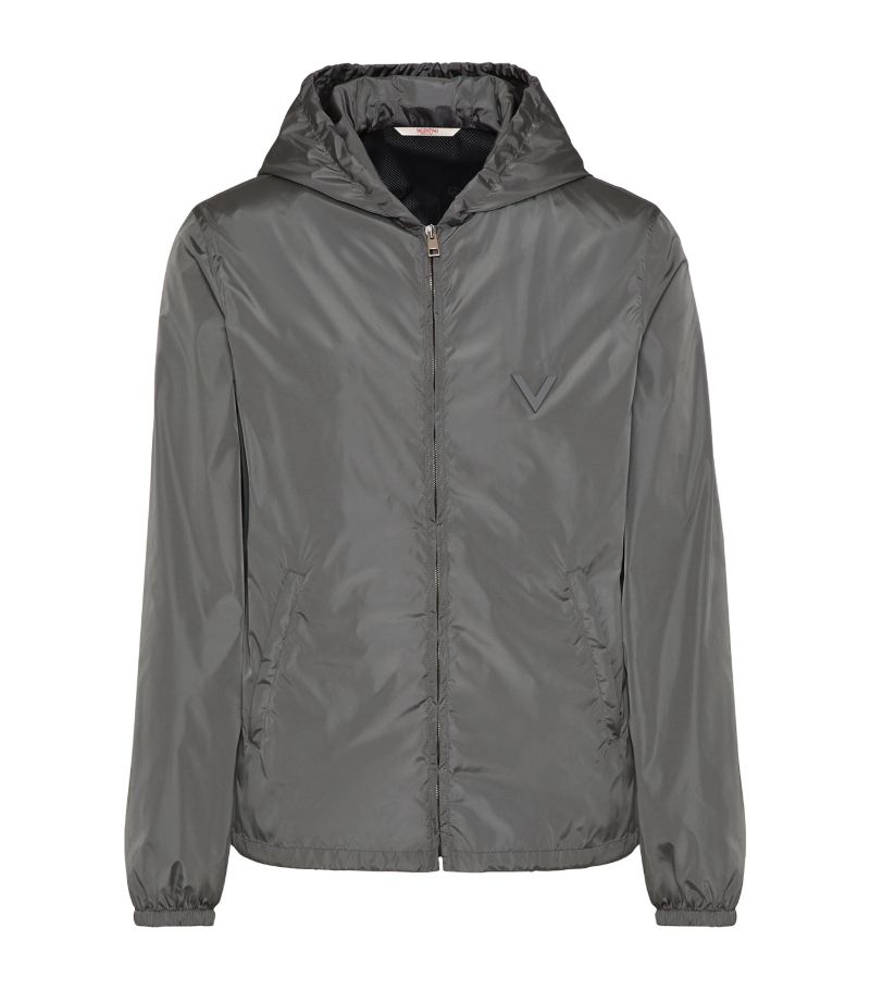 Valentino Valentino Nylon V-Detail Windbreaker Jacket