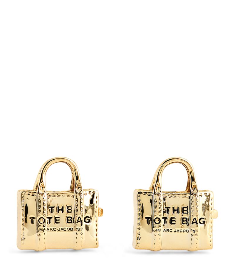 Marc Jacobs Marc Jacobs Gold-Plated The Tote Bag Stud Earrings