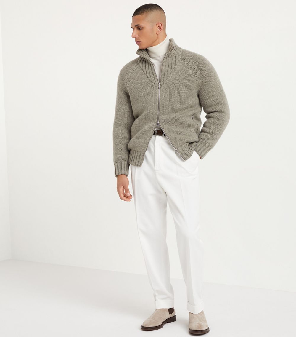 Brunello Cucinelli Brunello Cucinelli Cashmere Down-Quilted Cardigan