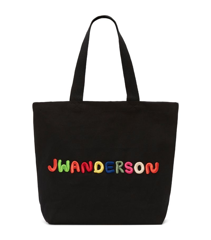 Jw Anderson Jw Anderson Canvas Logo Tote Bag