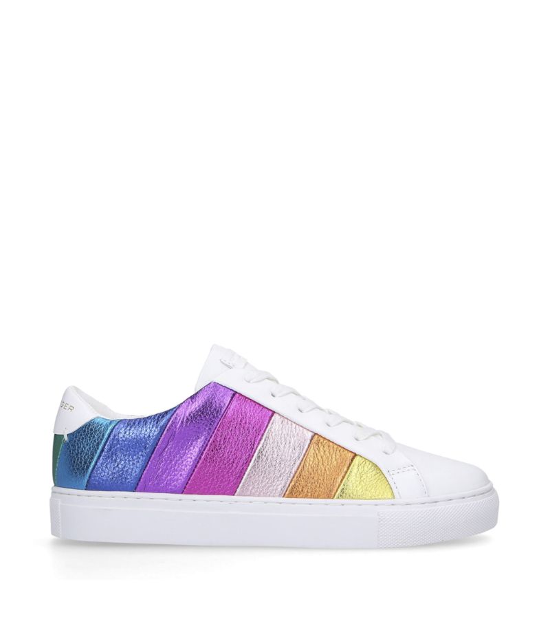 Kurt Geiger London Kurt Geiger London Leather Rainbow Lane Stripe Sneakers