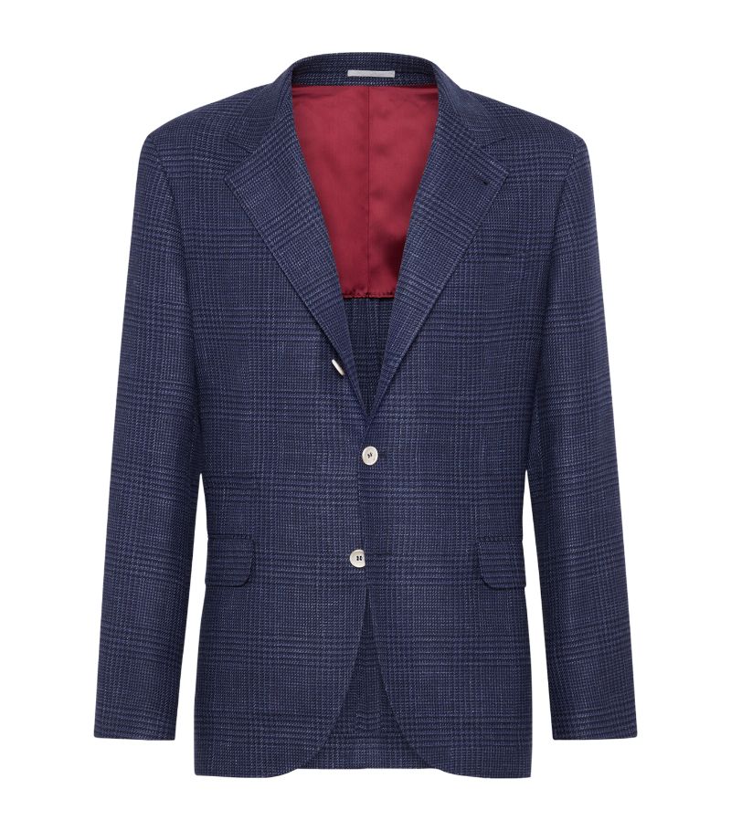 Brunello Cucinelli Brunello Cucinelli Comfort Wool-Silk-Linen Deconstructed Blazer