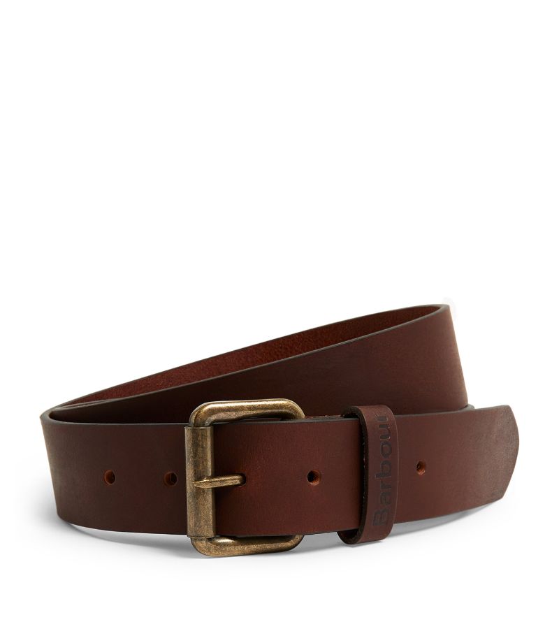 Barbour Barbour Matte Leather Belt