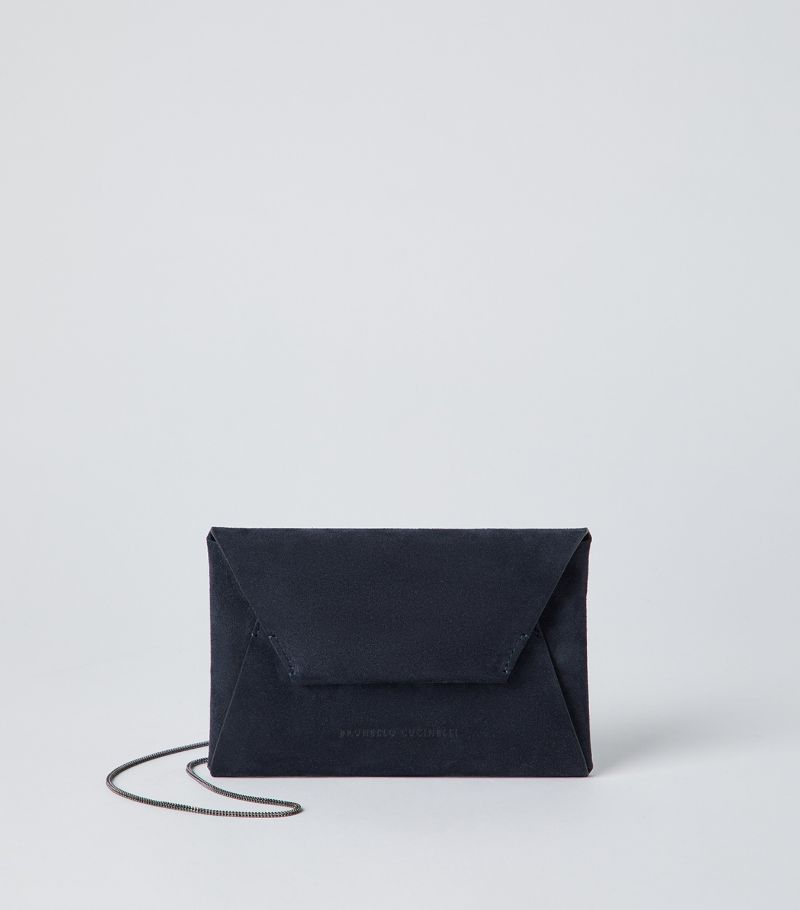 Brunello Cucinelli Brunello Cucinelli Suede Envelope Shoulder Bag