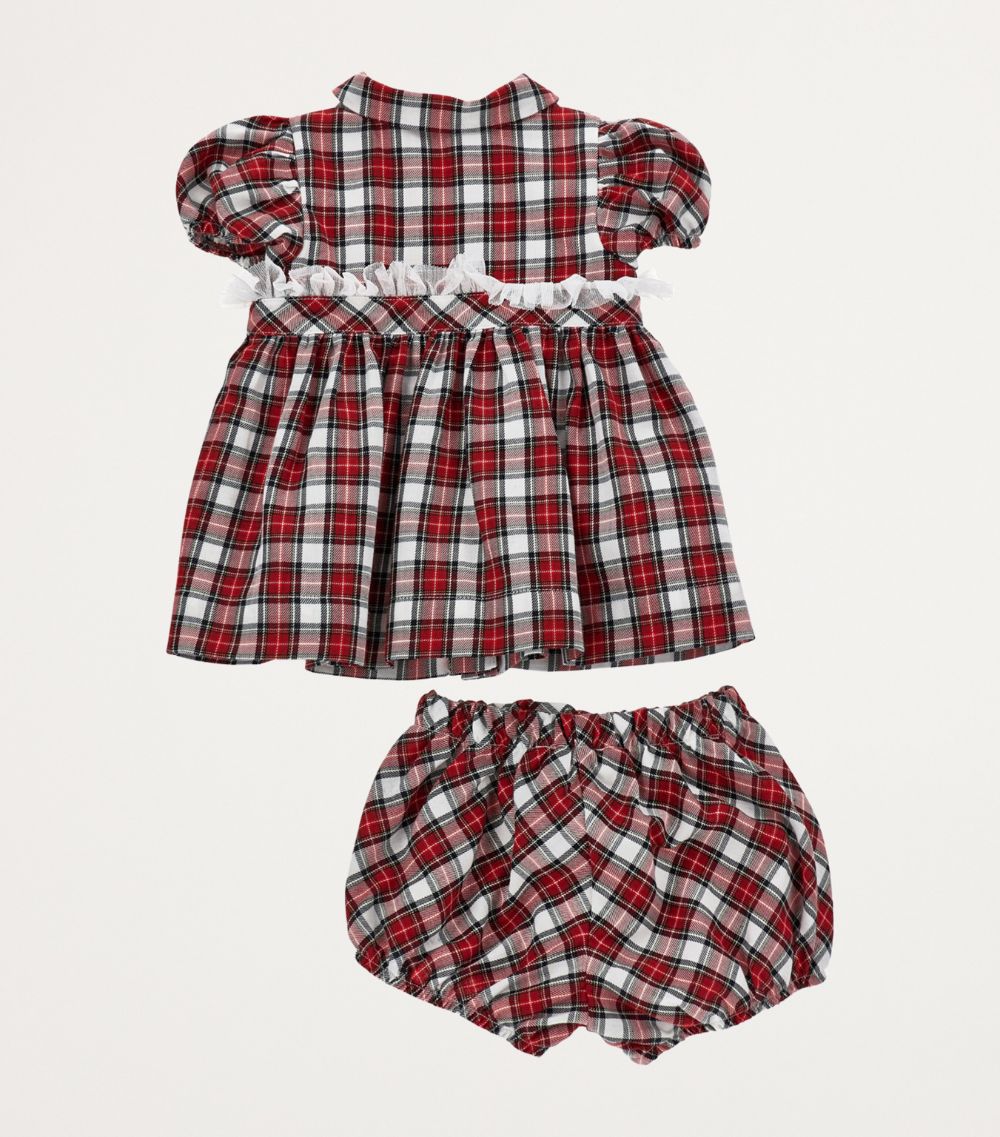 Monnalisa Monnalisa Tartan Dress And Bloomers Set (1-9 Months)