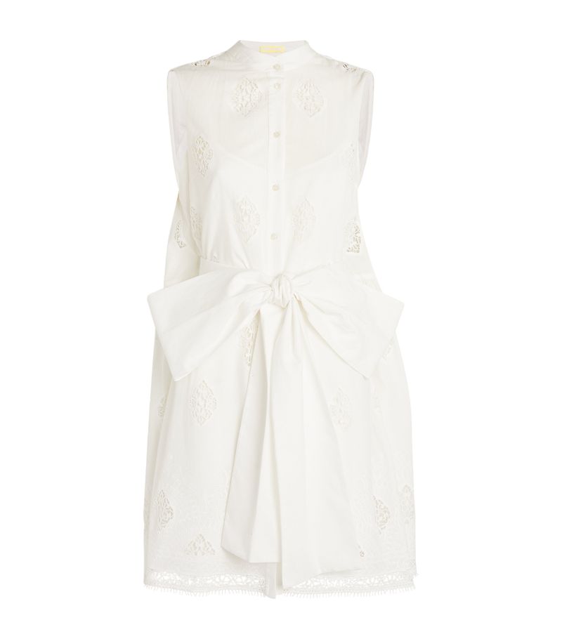 Erdem Erdem Lace Embroidered Bow Dress