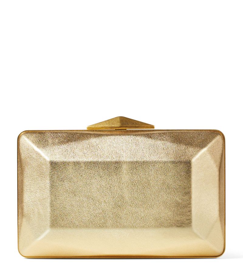 Jimmy Choo Jimmy Choo Leather Diamond Box Clutch Bag