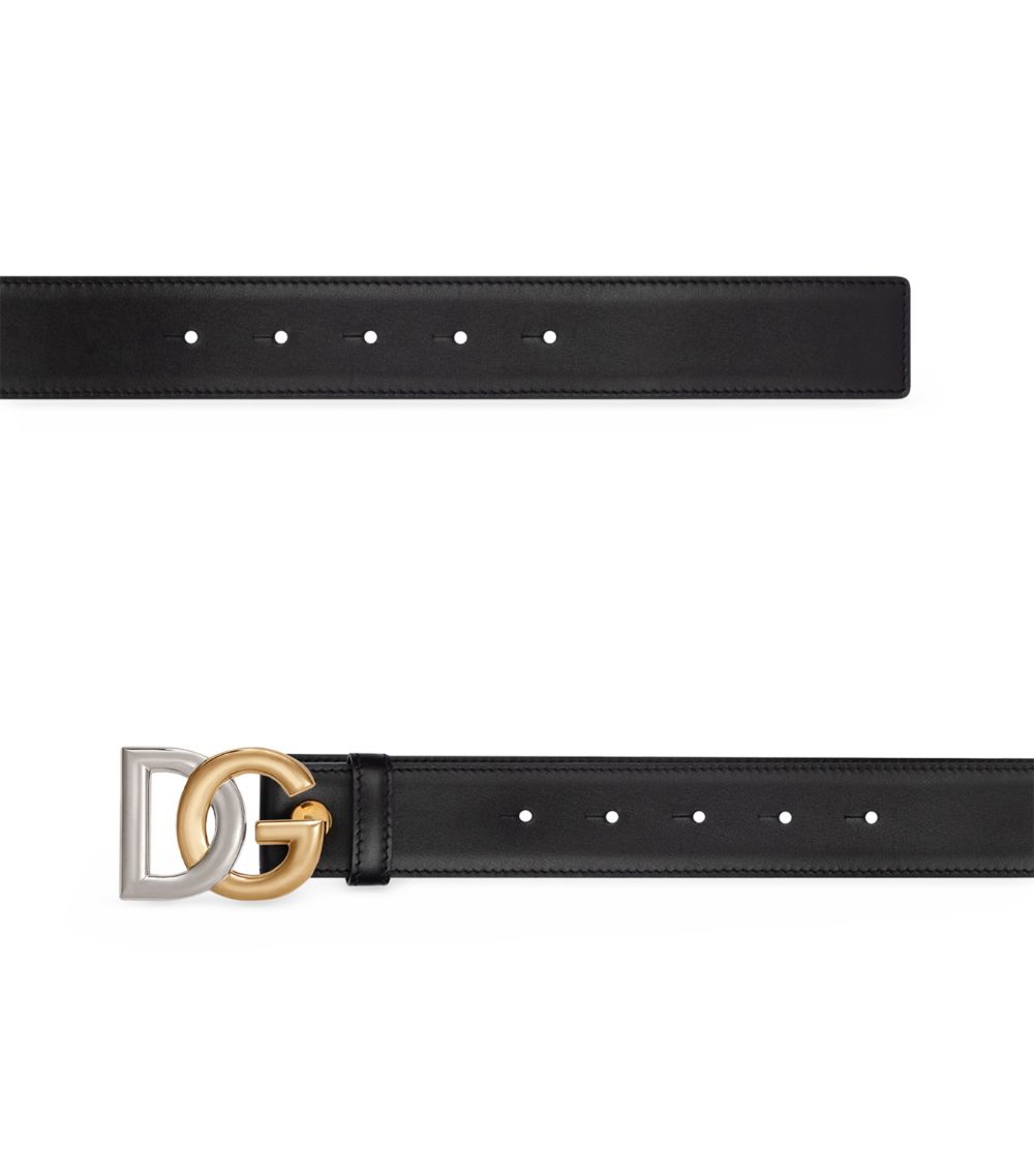 Dolce & Gabbana Dolce & Gabbana Double-Plated Dg-Logo Belt