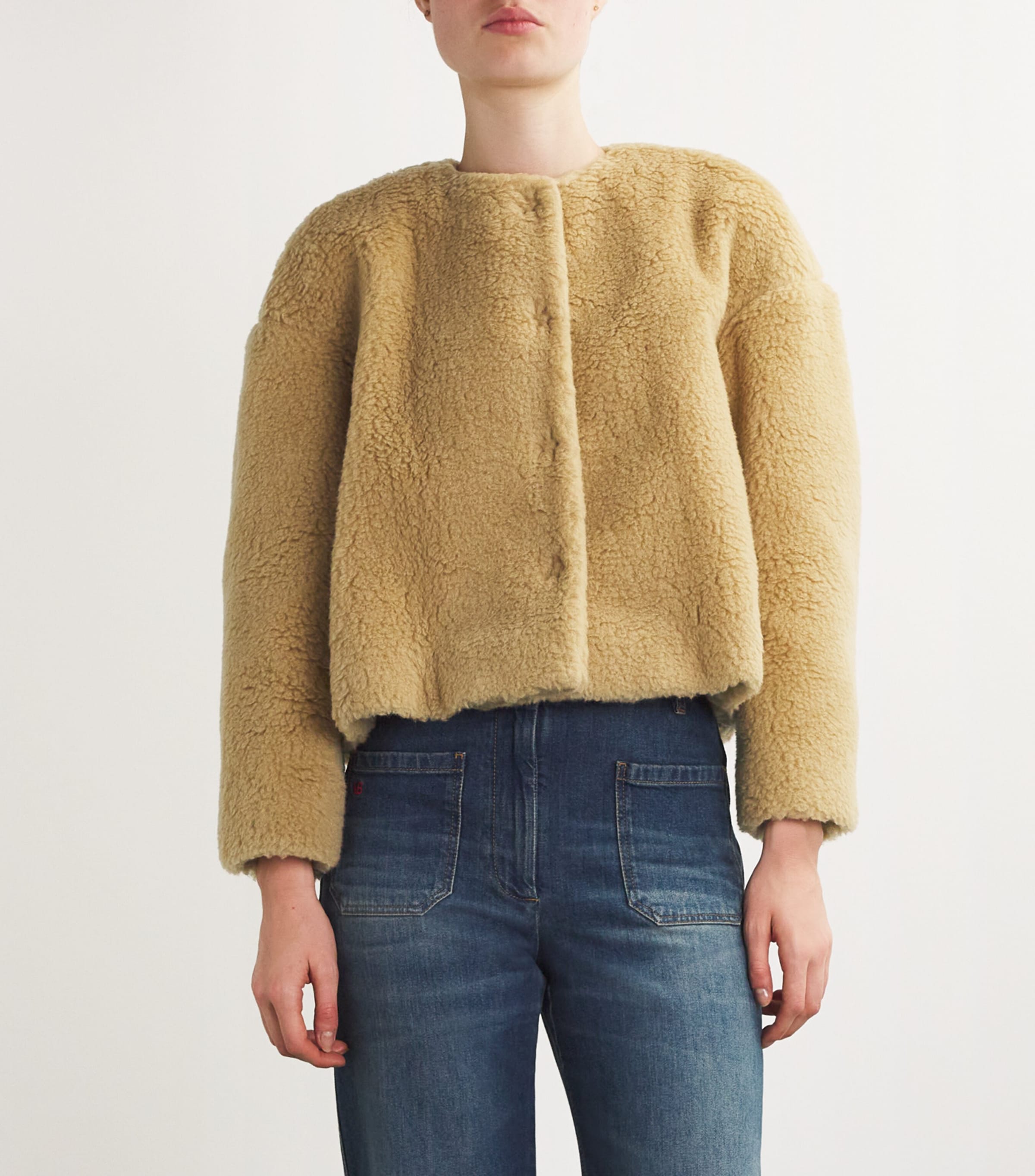  NOMADISSEM Shearling Cropped Teton Jacket