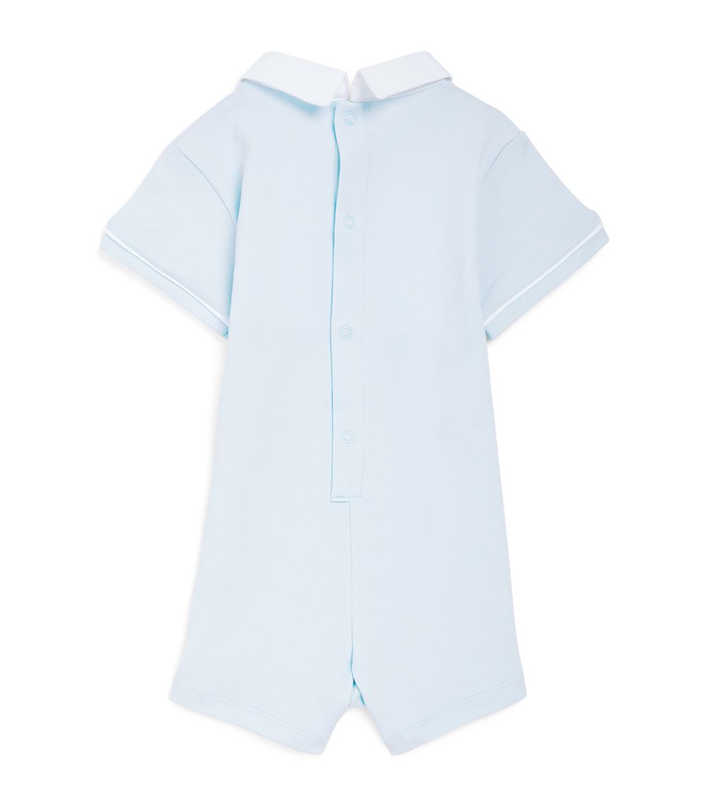 Carrément Beau Carrement Beau Organic Cotton Bow-Tie Playsuit (1-18 Months)