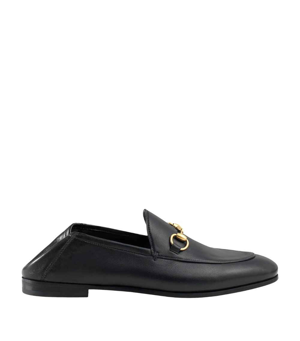 Gucci Gucci Leather Brixton Horsebit Loafers