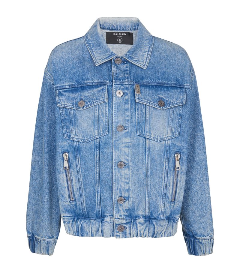 Balmain Balmain Logo Patch Denim Jacket