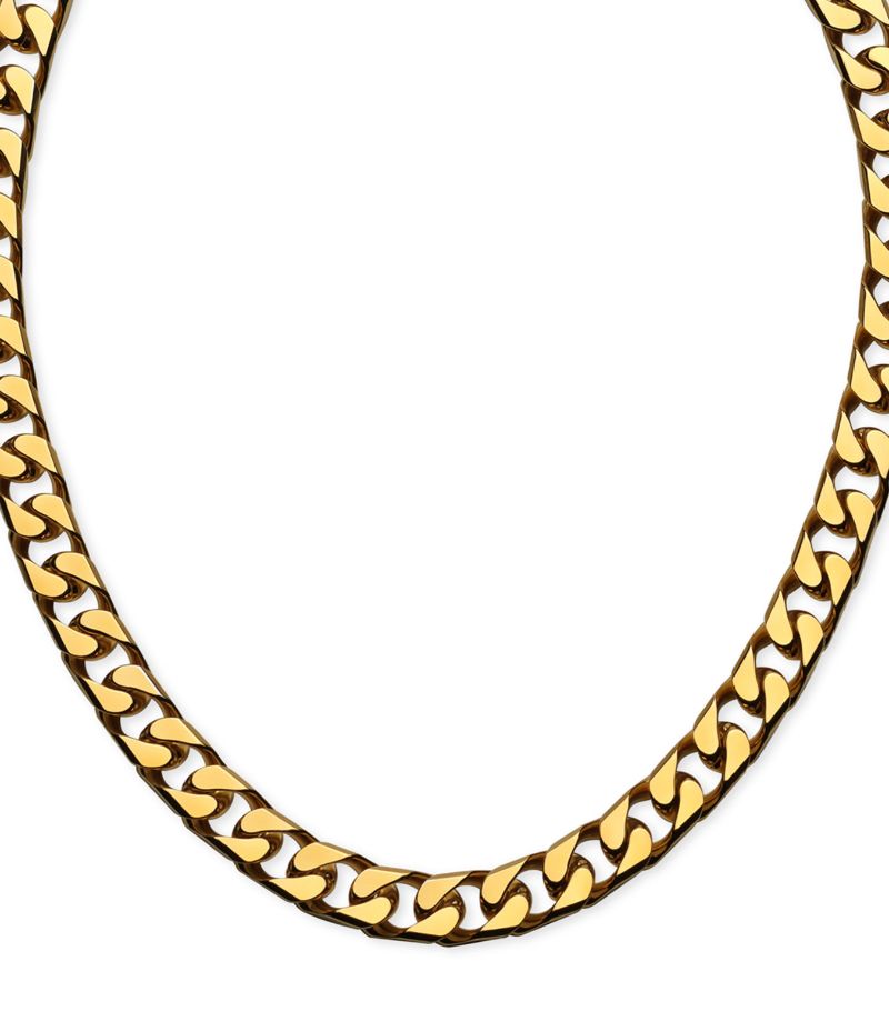 Gucci Gucci Engraved Script Chain Necklace