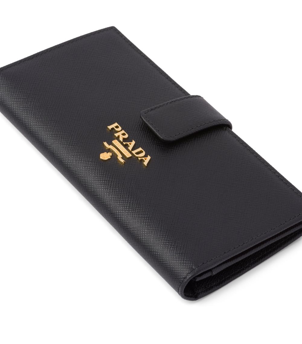 Prada Prada Large Saffiano Leather Bifold Wallet