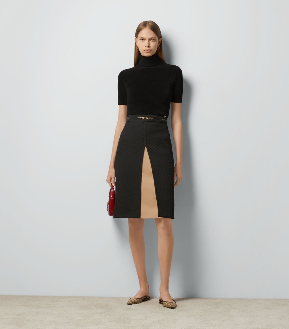 Gucci Gucci Horsebit-Belt Mini Skirt