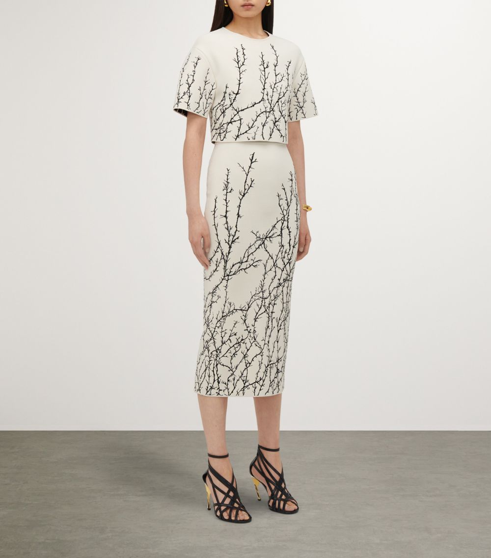 Alexander McQueen Alexander Mcqueen Thorn Branches Midi Skirt