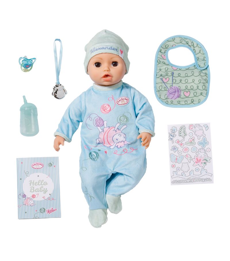 Baby Annabell Baby Annabell Interactive Baby Alexander Doll With Accessories (40Cm)